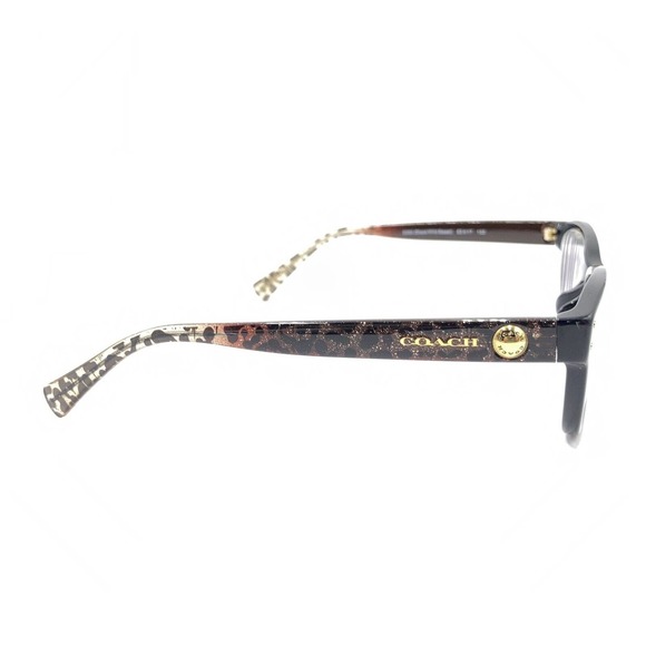Coach HC 6082F 5353 Black Wild Beast Brown Glitter Eyeglasses Frames 53-17 135 - Picture 4 of 12